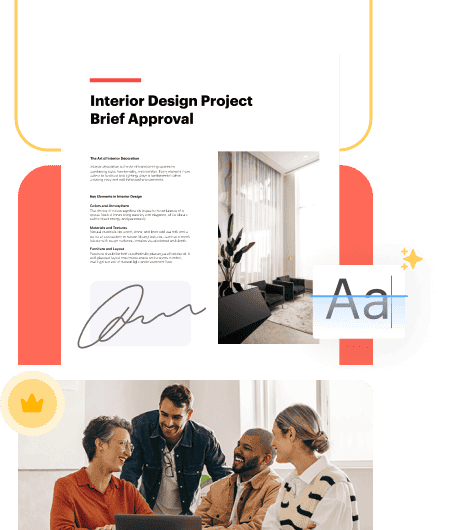 Document preview and people collaborating